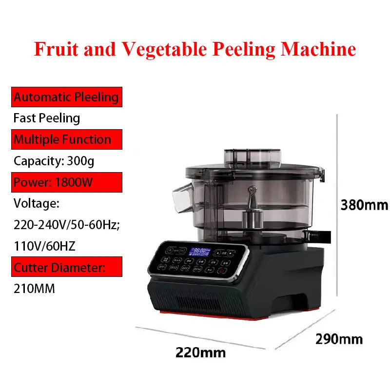 HomeWise A5 Commercial Grape Peeler Automatic Electric Peeler For Fruit Cherry Tomato Food Processor 300g Per Time 110-240V