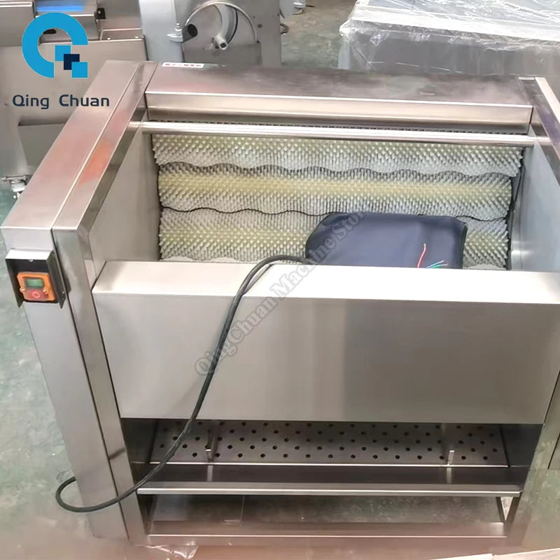 Potato Peeling Cleaning Machine Commercial Radish Brush Clean Machine Stainless Steel Carrot Washing Lotus Root Peel Machine